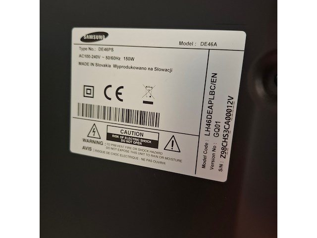 3x diverse beeldschermen, samsung, o.a. de4ps, ue32es6710 - afbeelding 10 van  12