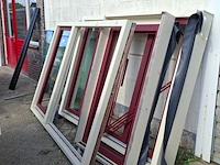 3x diverse hardhouten kozijn