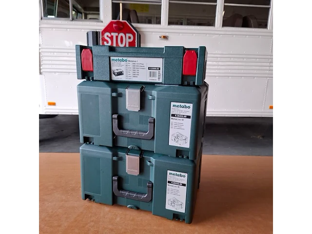 3x diverse opbergkoffer metabo - afbeelding 1 van  2