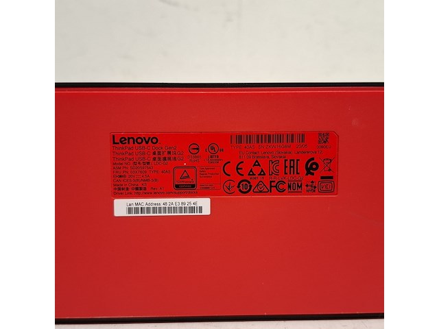 3x dockingstation lenovo, thinkpad usb-c dock gen2 | ldc-g2 | 40as - afbeelding 7 van  11