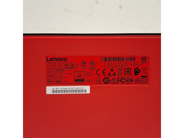 3x dockingstation lenovo, thinkpad usb-c dock gen2 | ldc-g2 | 40as - afbeelding 11 van  11