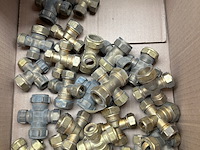 3x doos met messing koppelingen en fittingen - afbeelding 2 van  7