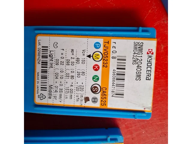 3x doosje a 10 stuks diverse wisselplaten kyocera - afbeelding 6 van  7
