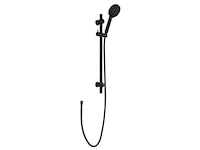 3x douche glijstang met handdouche aqua su, acana, zwart - afbeelding 1 van  4