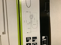 3x douche glijstang met handdouche aqua su, lepoldo, chroom - afbeelding 3 van  4
