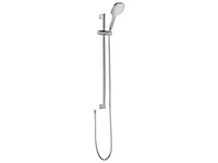 3x douchesets vierkant, aqua su, lepoldo, chroom - afbeelding 1 van  3