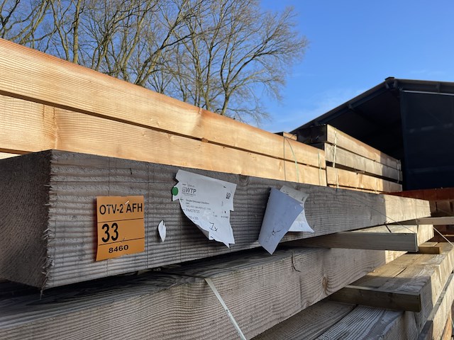 3x douglas balken fijnbezaagd, 200x200mm, lengte 1/400cm, 2/500cm - afbeelding 2 van  3