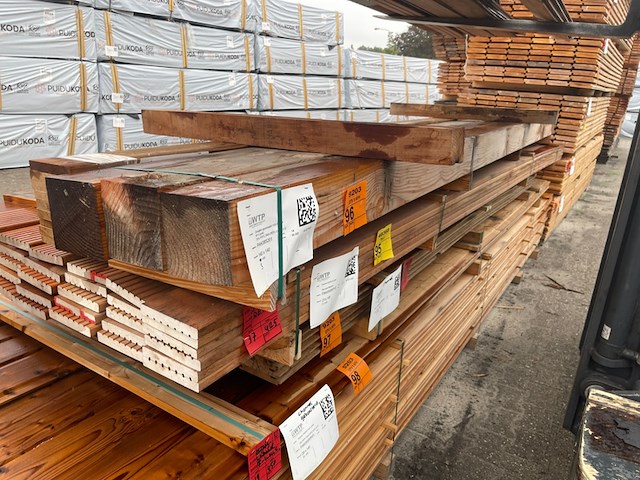 3x douglas balken geschaafd, 140x140mm, lengte 400cm - afbeelding 2 van  3