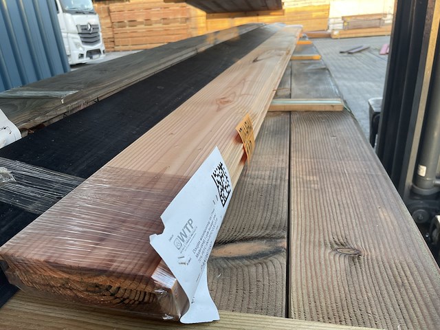 3x douglas wisselsponning/halfhoutsrabat, 18x190mm, lengte 400cm - afbeelding 1 van  3