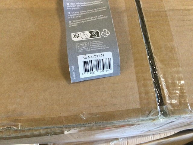 3x dozen gietijzeren wanddecoraties esschert design, zwart - afbeelding 3 van  3