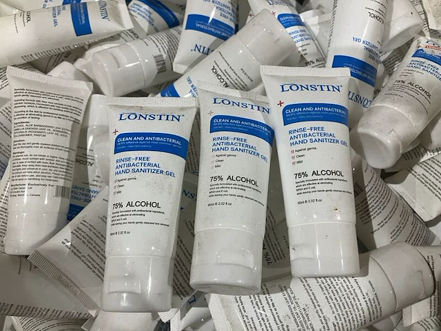 3x dozen handdesinfectie gel, lonstin - afbeelding 2 van  3