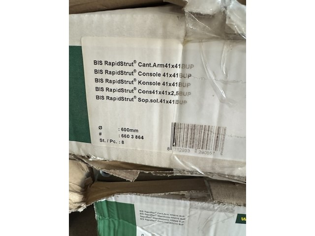 3x dozen wandconsoles, walraven, bis rapidrail - afbeelding 3 van  3