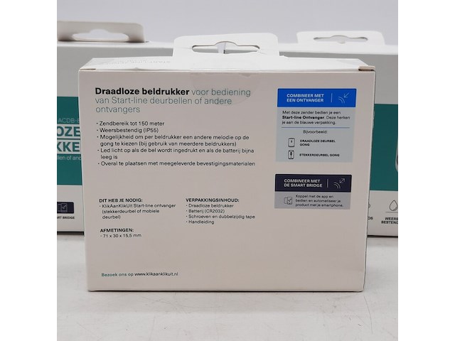 3x draadloze beldrukker, klikaanklikuit - afbeelding 3 van  6