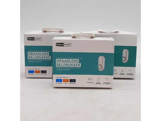 3x draadloze beldrukker, klikaanklikuit - afbeelding 1 van  7