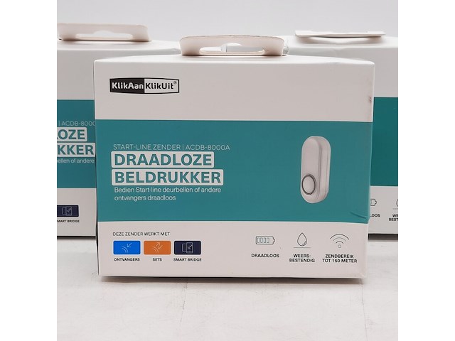 3x draadloze beldrukker, klikaanklikuit - afbeelding 2 van  7
