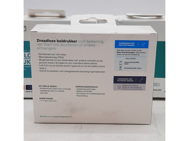 3x draadloze beldrukker, klikaanklikuit - afbeelding 3 van  7