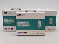 3x draadloze beldrukker, klikaanklikuit