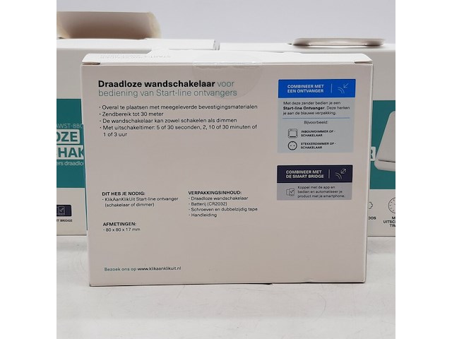 3x draadloze wandschakelaar, klikaanklikuit - afbeelding 3 van  4