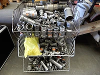 3x draadmand met megapress koppelingen, viega, megapress, grijs - afbeelding 2 van  5