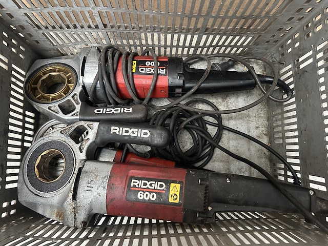 3x draadsnijmachine zonder draadsnijkoppen ridgid, model 600 - afbeelding 1 van  6