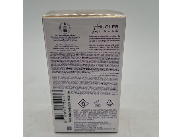 3x eau de parfum, 30ml, mugler, alien - refillable talisman - afbeelding 3 van  6