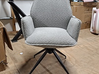 3x eetkamerstoel, draaibaar grijs - afbeelding 2 van  4