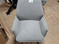 3x eetkamerstoel, draaibaar grijs - afbeelding 3 van  4