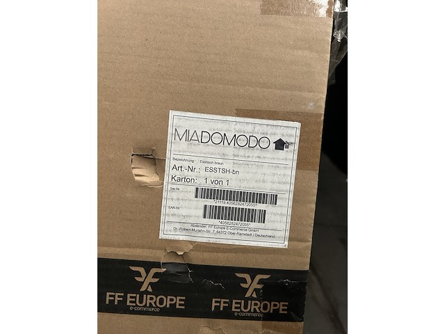 3x eettafel miadomodo, esstsh-bn, bruin - afbeelding 2 van  4