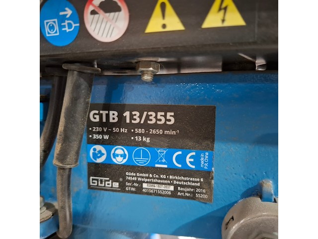 3x elektrisch gereedschap op verrijdbare werkbank hbm en gude - afbeelding 15 van  19