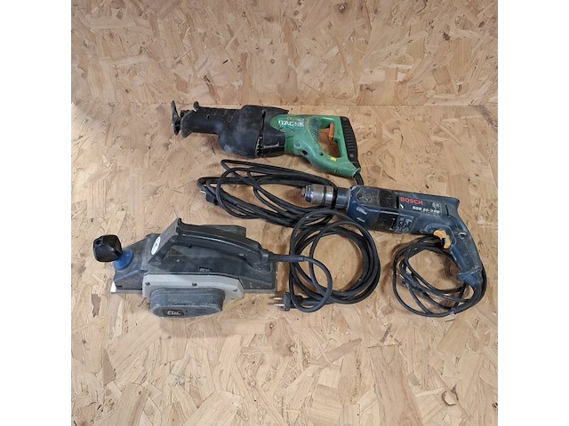 3x elektrisch handgereedschap, bosch, hitachi en elu - afbeelding 1 van  17