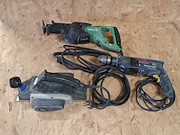 3x elektrisch handgereedschap, bosch, hitachi en elu - afbeelding 1 van  17