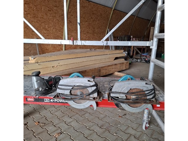 3x elektrisch handgereedschap makita, metabo - afbeelding 1 van  10