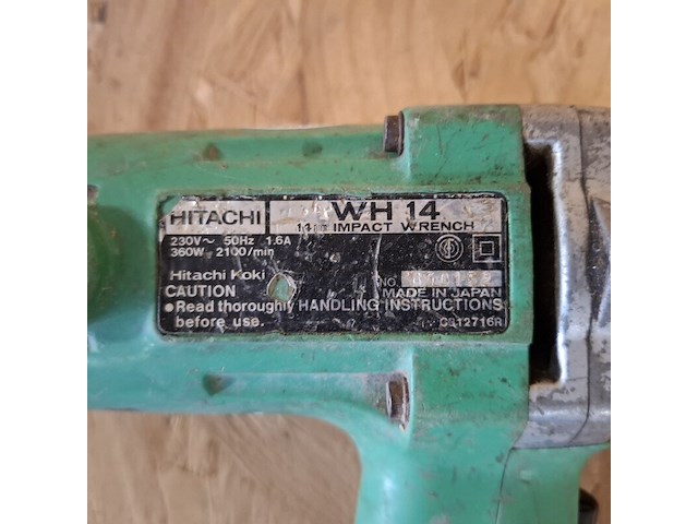 3x elektrisch slagschroevendraaier, hitachi, wh16 en wh14 - afbeelding 3 van  16