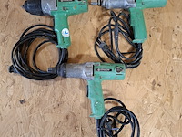 3x elektrisch slagschroevendraaier, hitachi, wh16 en wh14 - afbeelding 1 van  16
