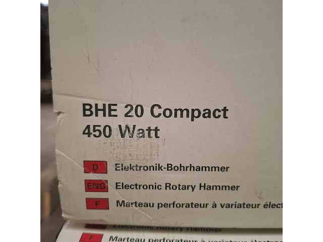 3x elektrische boorhamer metabo, bhe 20 compact - afbeelding 3 van  4