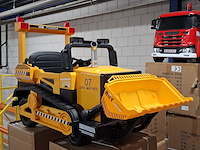 3x elektrische bulldozer geel - afbeelding 1 van  7