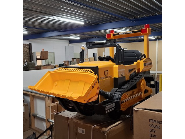 3x elektrische bulldozer geel - afbeelding 4 van  7