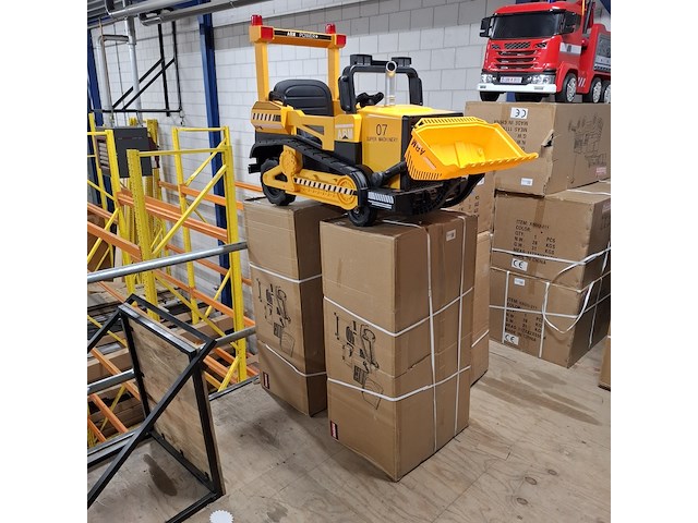 3x elektrische bulldozer geel - afbeelding 7 van  7