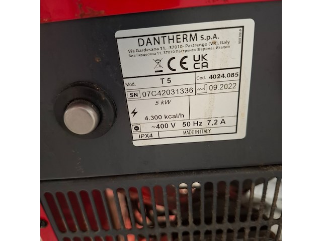 3x elektrische kachel, dantherm - afbeelding 5 van  7