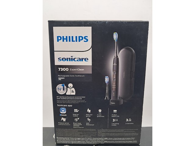 3x elektrische tandenborstel, philips, sonicare 7300 expertclean - afbeelding 3 van  3