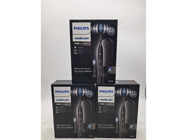 3x elektrische tandenborstel, philips, sonicare 7300 expertclean - afbeelding 1 van  3