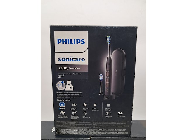 3x elektrische tandenborstel, philips, sonicare 7300 expertclean - afbeelding 3 van  3