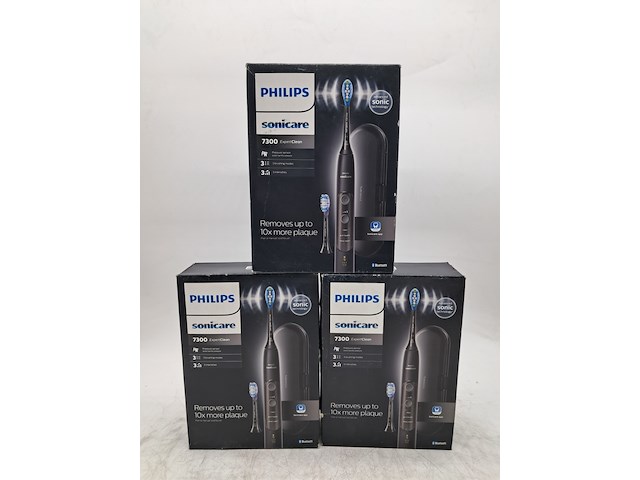 3x elektrische tandenborstel, philips, sonicare 7300 expertclean - afbeelding 1 van  3