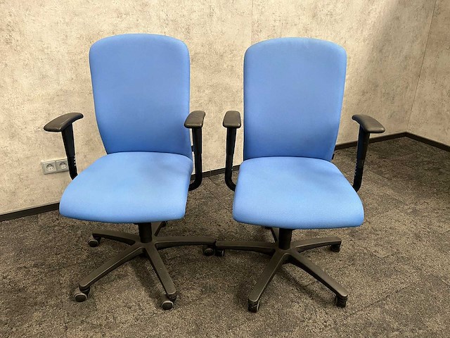 3x euroseats - bureaustoel - blauw - afbeelding 7 van  9