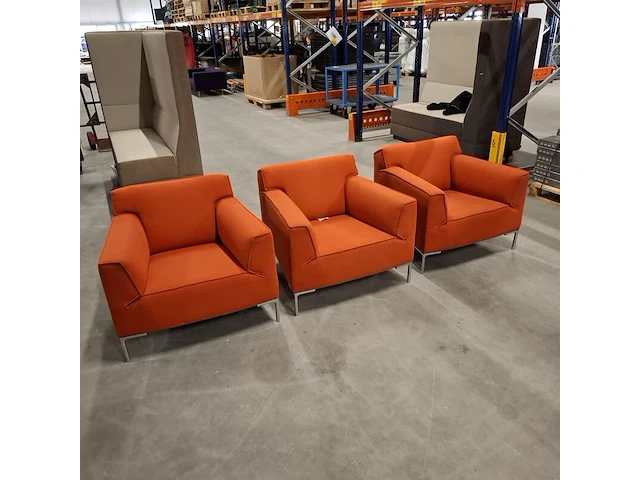 3x fauteuil, designonstock, oranje - afbeelding 1 van  10