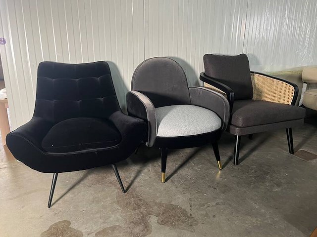 3x fauteuil, dutchbone en zuiver - afbeelding 1 van  2