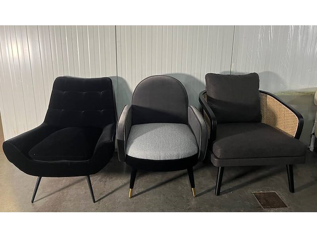 3x fauteuil, dutchbone en zuiver - afbeelding 2 van  2