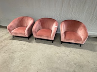 3x fauteuil richmond interiors, roze