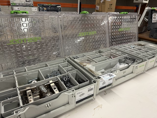 3x festool systainer organizer met inhoud - afbeelding 4 van  12