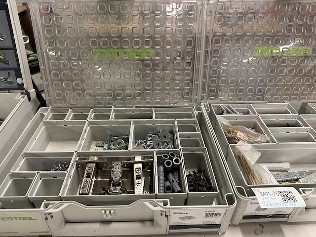 3x festool systainer organizer met inhoud - afbeelding 10 van  12
